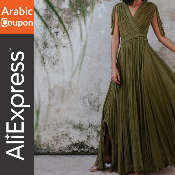 A green dress to attend the Saudi National Day celebrations 2024